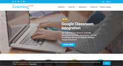 Desktop Screenshot of learning.com